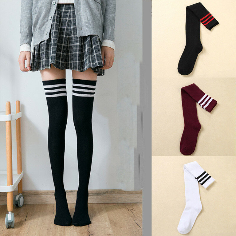 Cow Black Floral Pattern Womens Knee High Socks Winter Warm Boot Socks Tube Stockings
