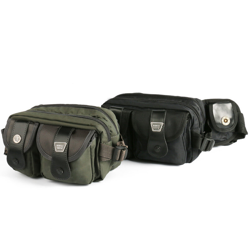 Ruil-Sac de ceinture multifonction pour hommes, sacs de taille de messager, porte degrés, Oxford grill, boîte à outils de voyage décontractée, sacs à main