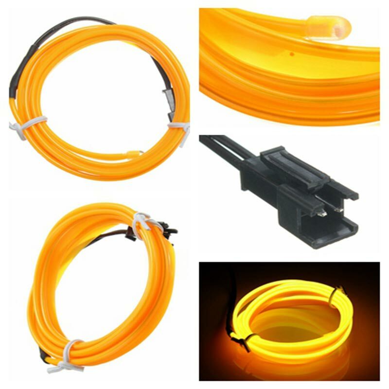 1M Led Flexible EL Wire Neon Lights Glow Lamp Light Strip Festival Party House Home Decorations Strip Lights String Lamp