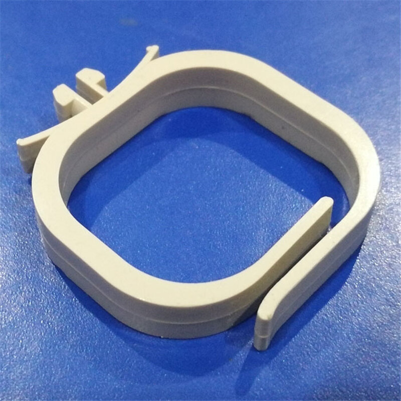 Pierścień organizator na kable ABS plastikowy mały rodzaj sqaure do dystrybucji kabli do szafka sieciowa białego 37*32*7mm 100 szt