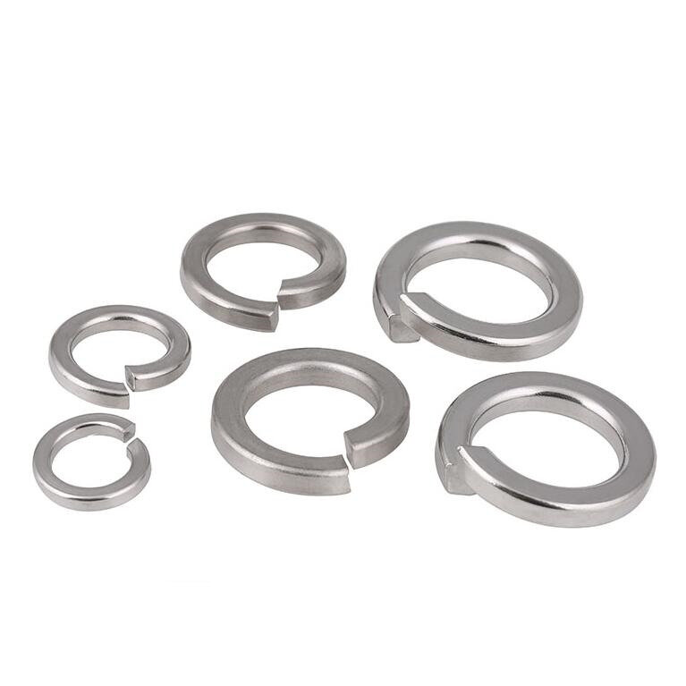 DIN127 GB93 M1.6 M2 M2.5 M3 M4 M5 M6 M8 Spring Washers 304 Stainless steel Shells Pad Spring Lock Washer Elastic Gasket