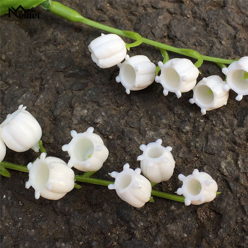 Meldel bukiet ślubny Lily of the Valley ślub Mini bukiet kwiatów druhna Convallaria DIY Mariage dekoracje na przyjęcie domowe