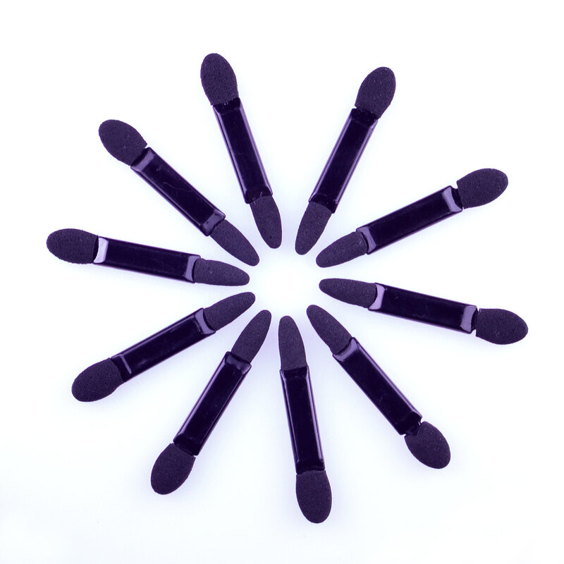 10pcs applicatore di ombretti Pro applicatore di spugne per ombretti trucco pennelli per ombretti portatili Set di strumenti per pennelli in polvere per unghie