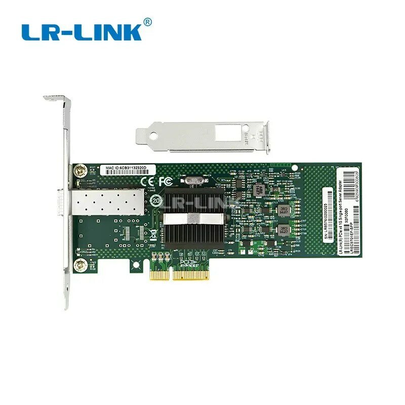 LR-LINK 9701EF-SFP Gigabit Kartu Jaringan Ethernet Serat Optik 1000Mb Adaptor Server Kartu Lan PCI Express INTEL 82546 Nic