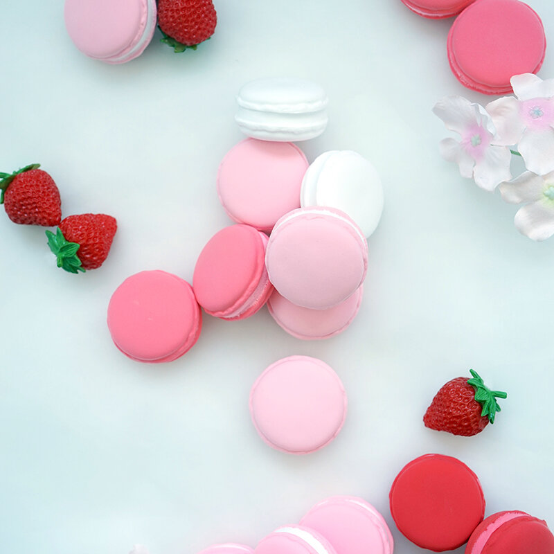 Bolo 가짜 마카롱 소품 시뮬레이션 음식 디저트 테이블 스낵 장식, 인공 케이크 홈 장식, 웨딩 파티 사진