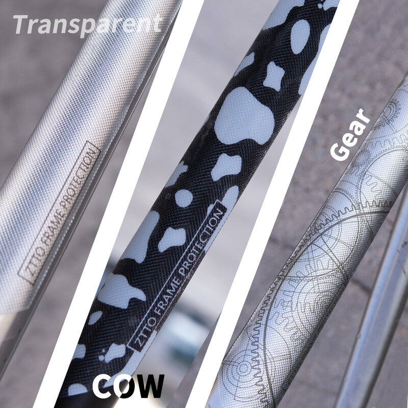 ZTTO-pegatinas de protección de armazón para bicicleta, pegatinas 3D resistentes a arañazos, el mejor pegamento extraíble para bicicletas de montaña y carretera