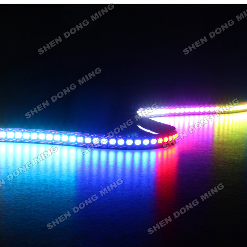 100m/lot WS2812 led strip pixel,144led 144IC/m DC5V built-in IC white/black PCB  led digital strip CE and RoHS approved