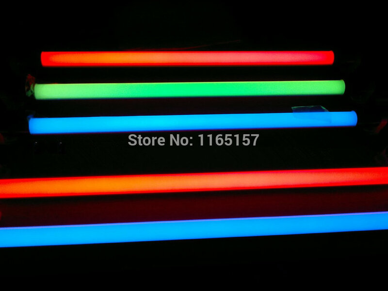 Toika – Tube lumineux LED T8 en forme de v, 100 pièces/lot, tube coloré, 50W, 1500MM, 1.5m, rouge, vert, bleu, AC85-265V