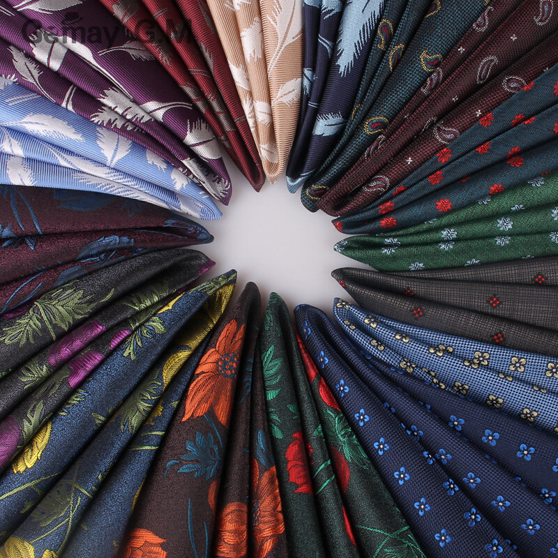Цветочный жаккардовый мужской Карманный носовой платок в подарок винтажные носовые платки Свадебный кармашек полотенце носовой платок для мужского костюма полотенце для сундуков полотенце 24x24 см