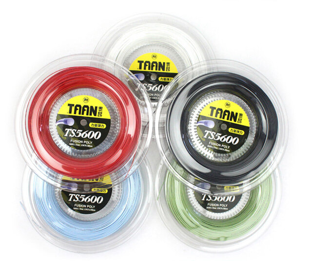 1 carretel taan 1.15mm ts5600 raquete de tênis corda fusão poli durável tennis training power string 200m