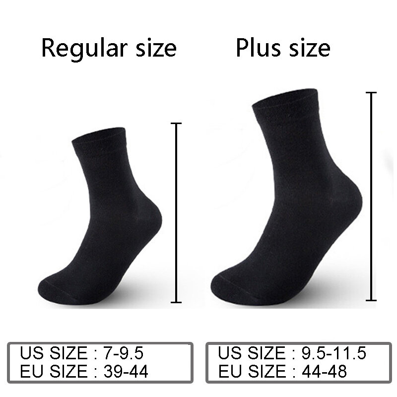 12 Paare/los Plus Größe männer Baumwolle Socken Business Männer Deodorant Crew Socken Atmungsaktiv Männlichen Einfarbig UNS Größe (7-11.5) EU 39-48