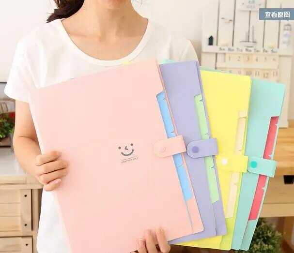 Cute folder Paper Category High capacity Office Supplies free shipping