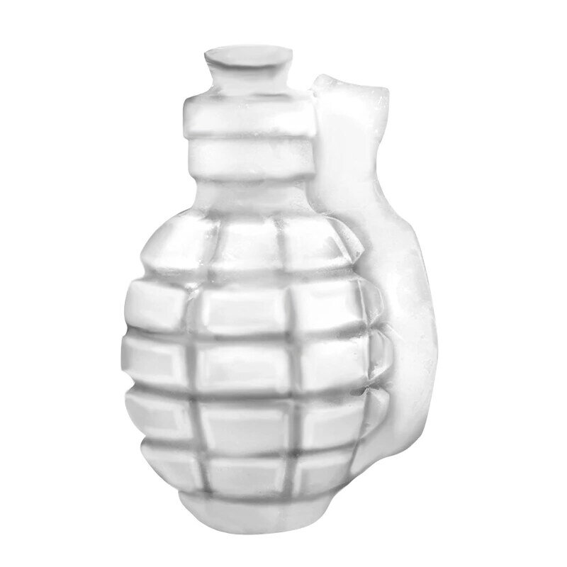 3D Grenade Ice Cube Mold Creative Bar Pub Accessories Tools Green 3D Large Ice Cube Mold Food Wine Silicone Ice Mold