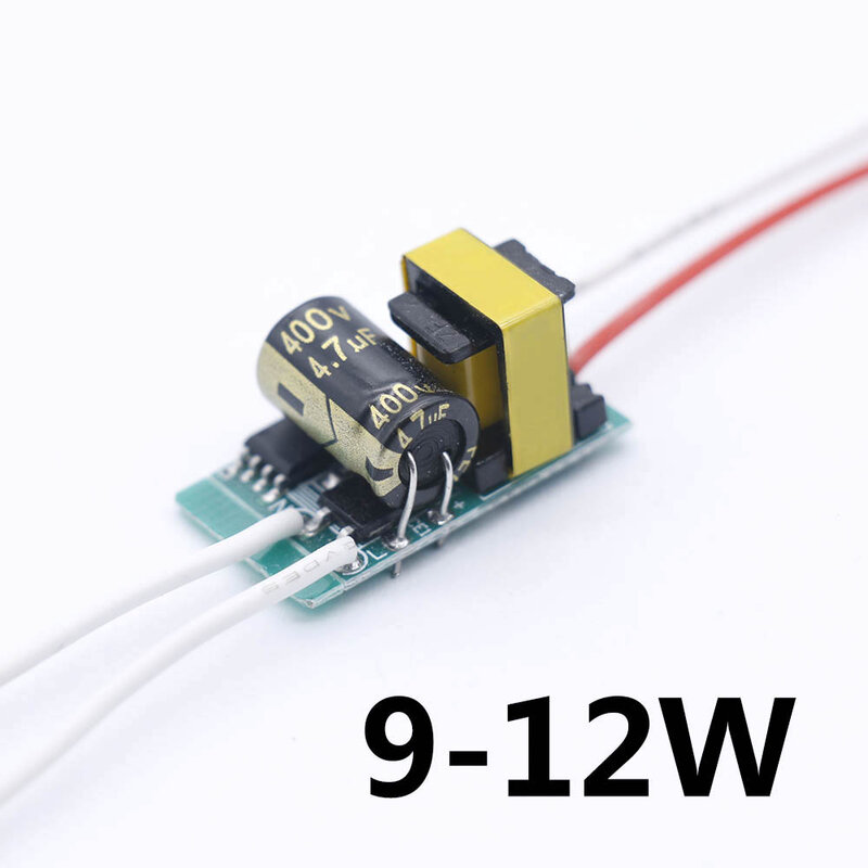 Transformador de alimentação LED para lâmpada SMD, driver não isolado, 3-7W, 7-9W, 9-12W, 12-18W, 24W, 32W, 40W, AC175-265V