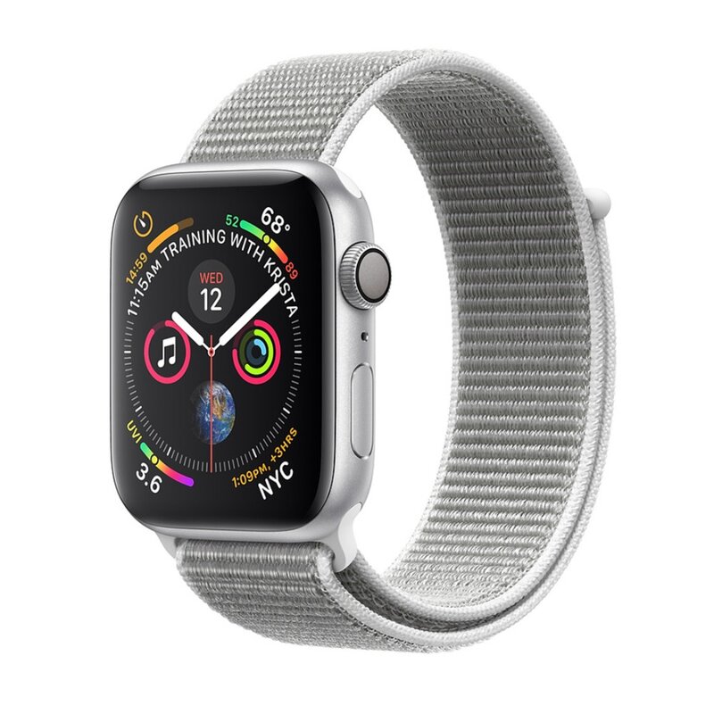 OSRUI ремешок для Apple watch band 4 44 мм 40 мм Спортивная петля ремешок для часов correa 42 мм 38 мм нейлоновый манжет браслет iwatch 3 2 1 Аксессуары