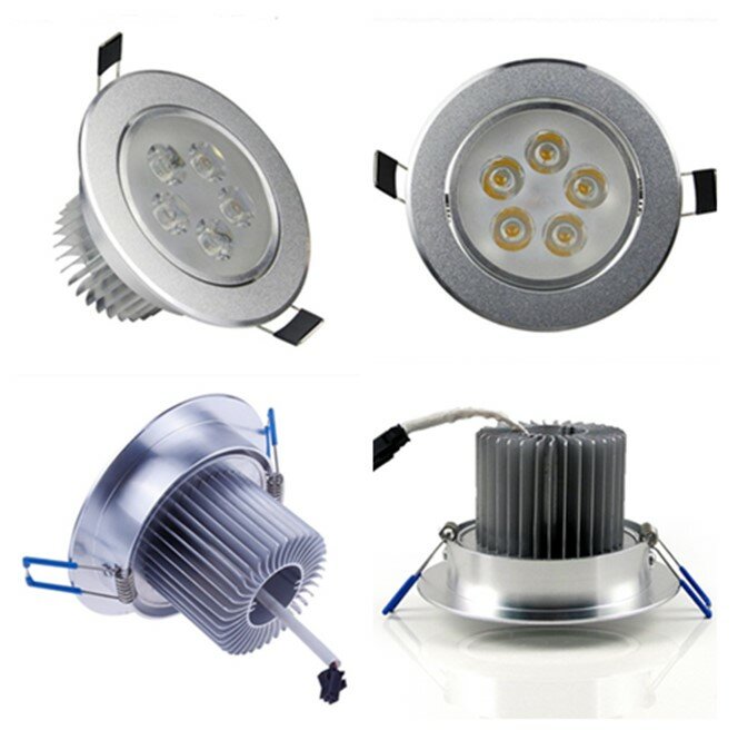 LED LED Downlight Dimmable Bright โคมไฟ 9 W 12 W 15 W 21 W LED Spot light ตกแต่งเพดาน AC 110 V 220 V AC85-26V