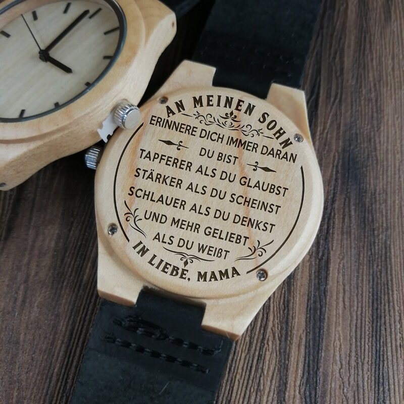 Holz uhr Uhren design 3