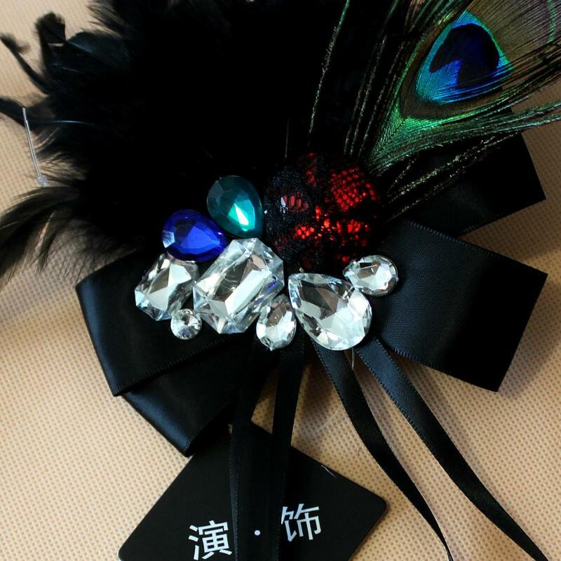 Broche en plumes de style coréen pour hommes et femmes, nouvelle collection, décontracté, étoile croisée, tempérament rétro, offre d'hôtesse