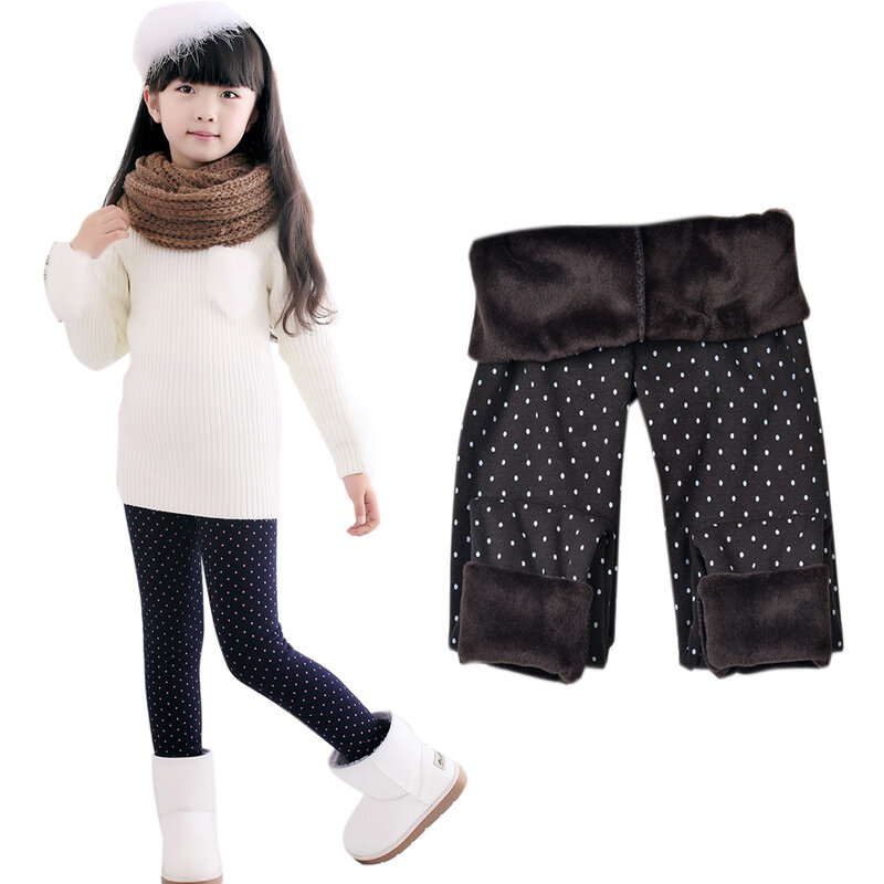Демисезонные зимние теплые штаны SheeCute для детей 3-11 лет, леггинсы с принтом для девочек