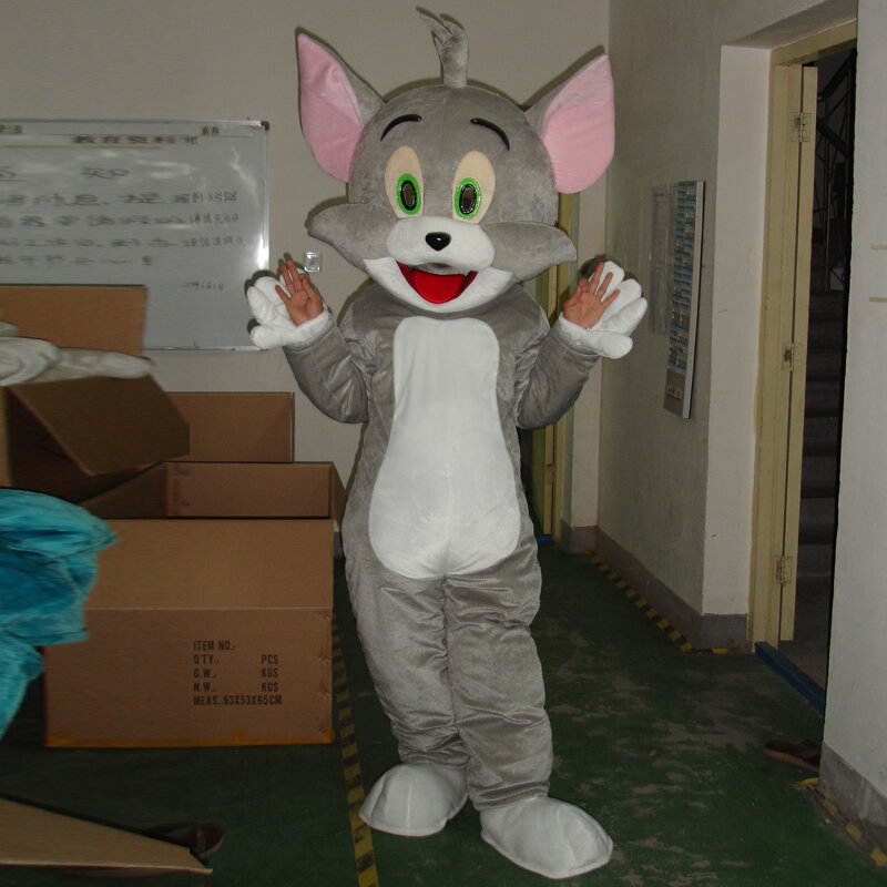 Costume mascotte chat et souris jerry costume cosplay fantaisie halloween costume pour cosplay adulte