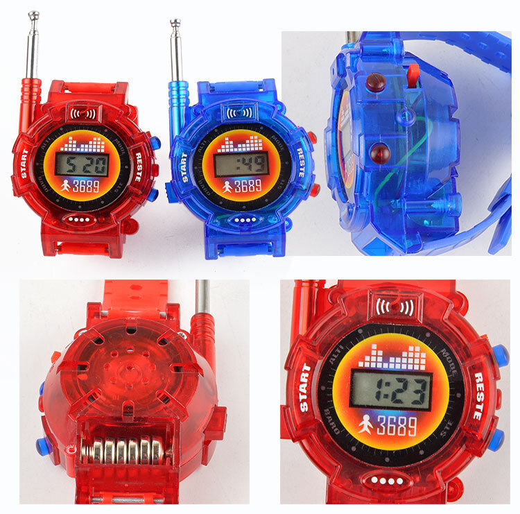 1 para zegarki Walkie Talkie zegarek dla dzieci dla dzieci Radio na zewnątrz domofon zabawki gry-układanki