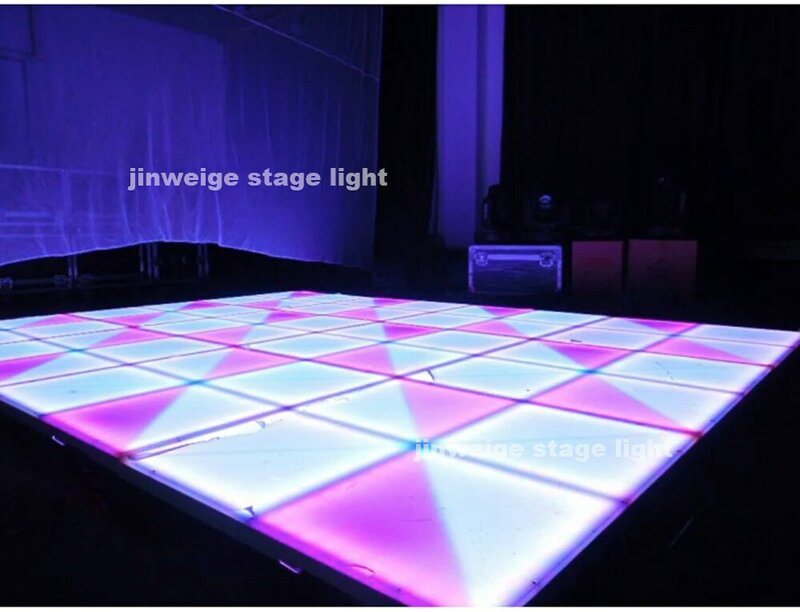 432 carreaux de danse LED RGB, 1M x 1M, 10mm, étanche IP65, pour fête, discothèque, mariage