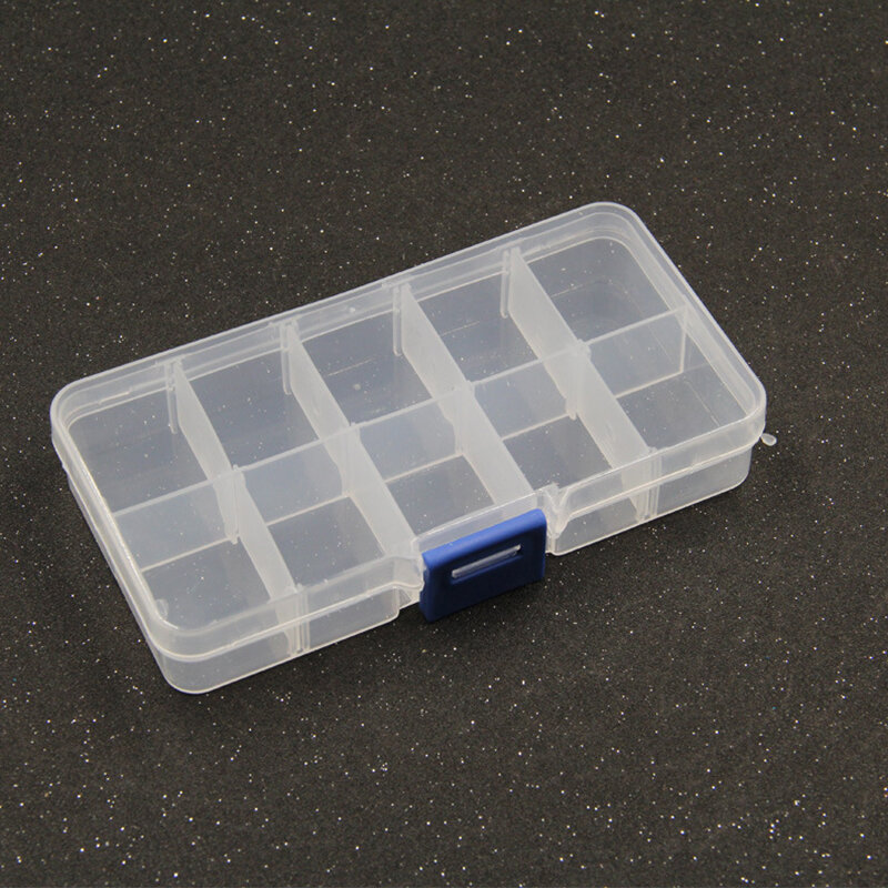 Yidensy 1 шт. квадратный прозрачный пластиковый ящик для хранения, чехол с 10/24 отделениями, регулируемый органайзер для ювелирных изделий, бусин, сережек