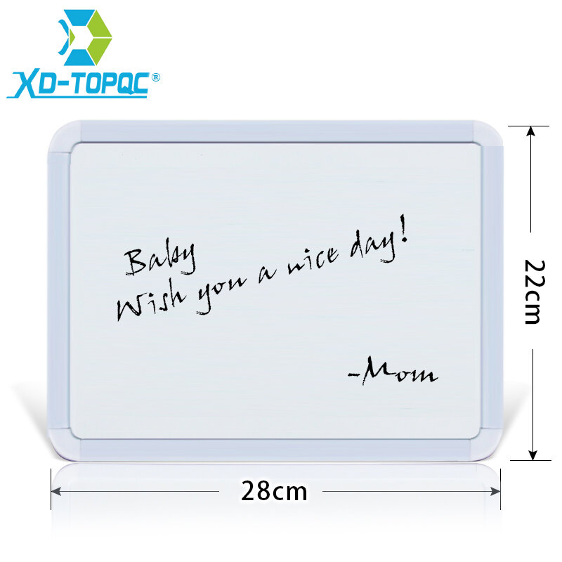 XINDI nowy 22*28cm łatwe wymazywanie tablica magnetyczna Plastifc rama biała tablica ogłoszeń na lodówce dzieci wiadomości tablice kreślarskie WB02