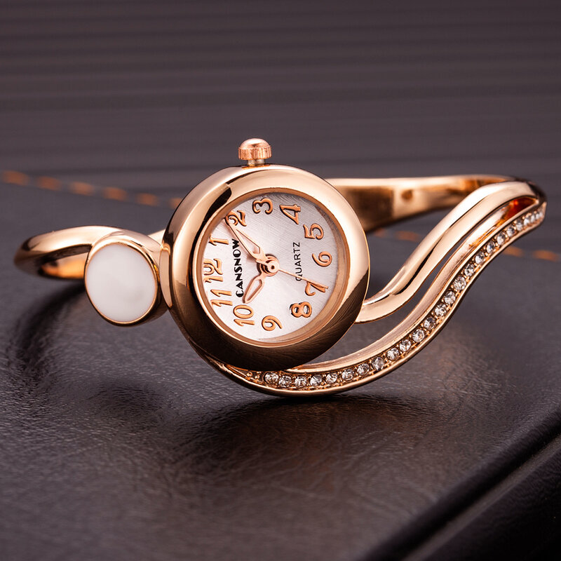 2023 New Luxury Brand Watch For Women Rose Gold Small Dial Steel Bracelet Analog Quartz Wrist Watches Gift Clock Montre Femme