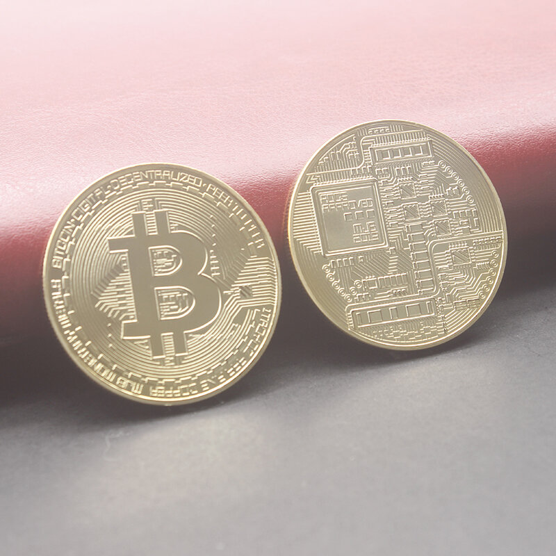 Złoto srebro miedź brąz antyczne srebro kolor Bitcoin monety
