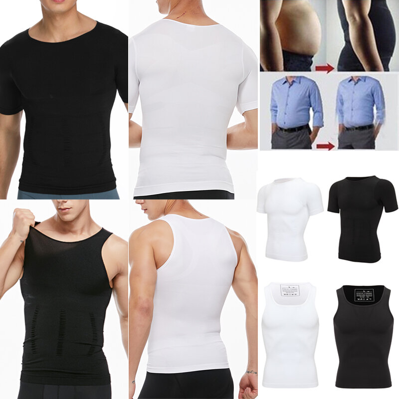 Colete modelador de corpo para homens, roupa íntima para modelar a cintura, colete corretivo para treino de postura