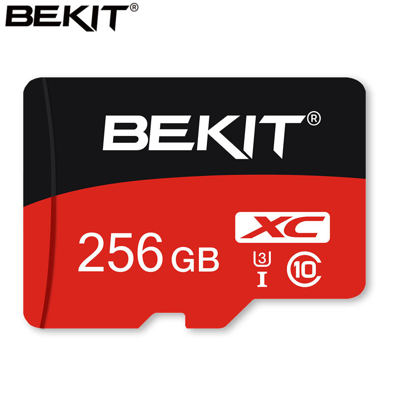 Scheda di memoria Bekit 100% originale classe 10 U1 U3 TF SD Card Mini Flash TF/SD Card per telefono 256GB 128GB 64GB 32GB 16GB 8GB