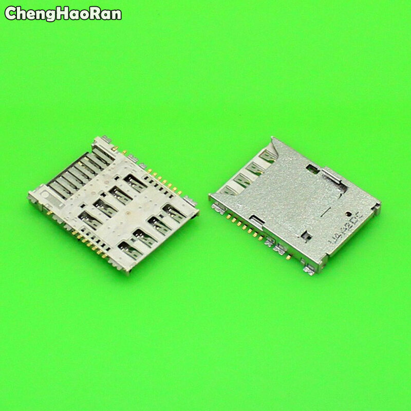 Chenghaoran 2 peças para samsung galaxy s5 i9600 g900 g900h g900x g900f micro leitor de cartão sim titular slot bandeja porta soquete conector
