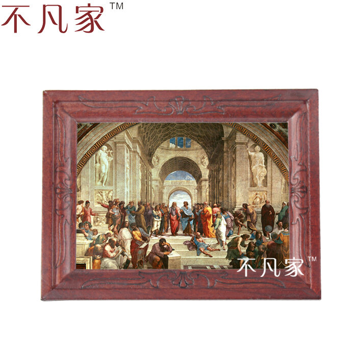 Pintura al óleo en miniatura de religión clásica, escala 1:12, venta al por mayor, E-1