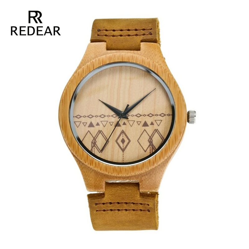 High Quality Couples Wood Watches Without Logo Leather Strap Watch Men Luxury Handmade Quartz Wristwatch For Boy