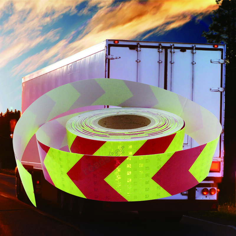 Roadstar 5cm x 30m materiale riflettente adesivo per auto nastro di avvertimento di sicurezza per motociclette per automobili