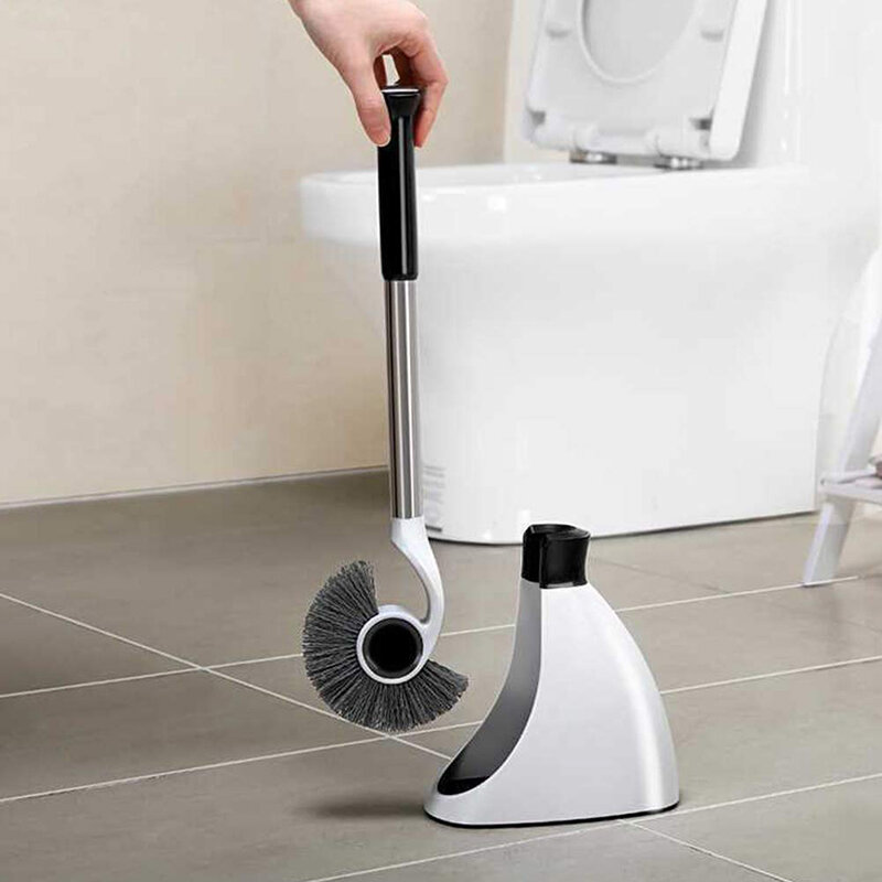 GOALONE Magnetic Toilet Cleaning Brush Stainless Steel Toilet Brush and Holder Set Toilet Cleaner Kitchen Bathroom Cleaning Tool