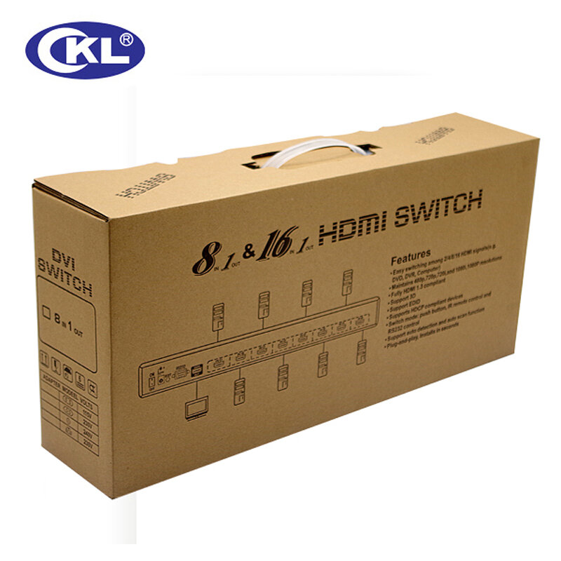 CKL 16 Cảng Kim Loại Auto HDMI Switch 1080 P IR Điều Khiển Từ Xa RS232 Máy Tính & Văn Phòng Auto Scan HDMI Switcher 3D EDID HDCP hỗ trợ