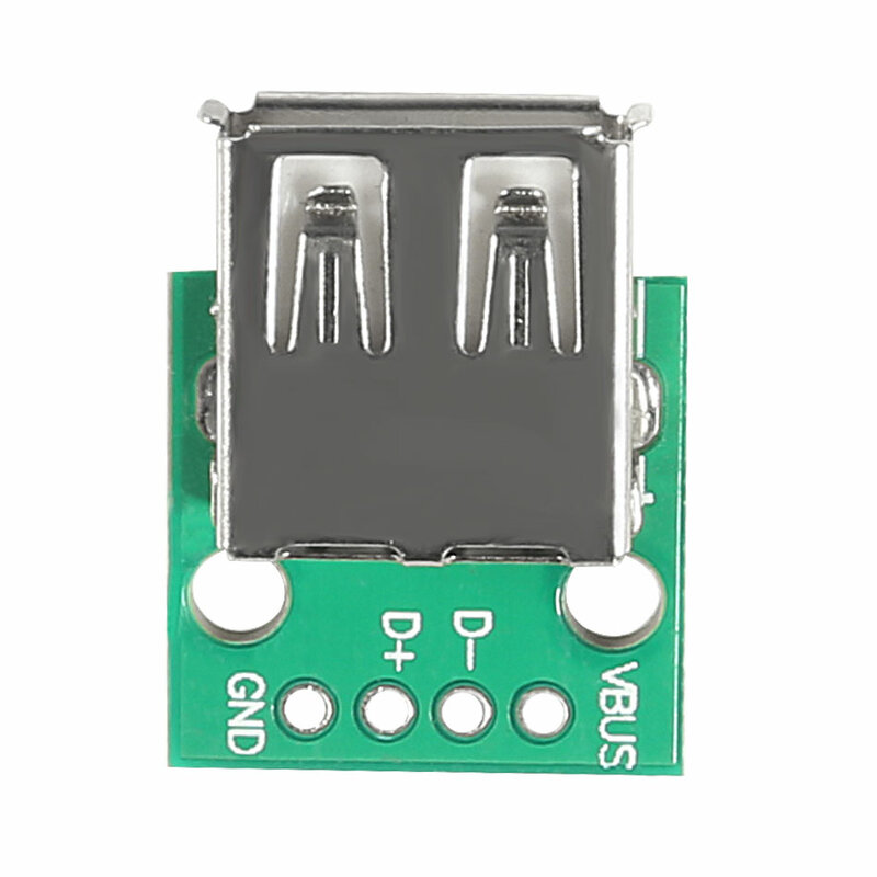 Adaptador de placa PCB de 10 piezas tipo A hembra USB A DIP de 2,54 MM, convertidor para conector de placa PCB Arduino