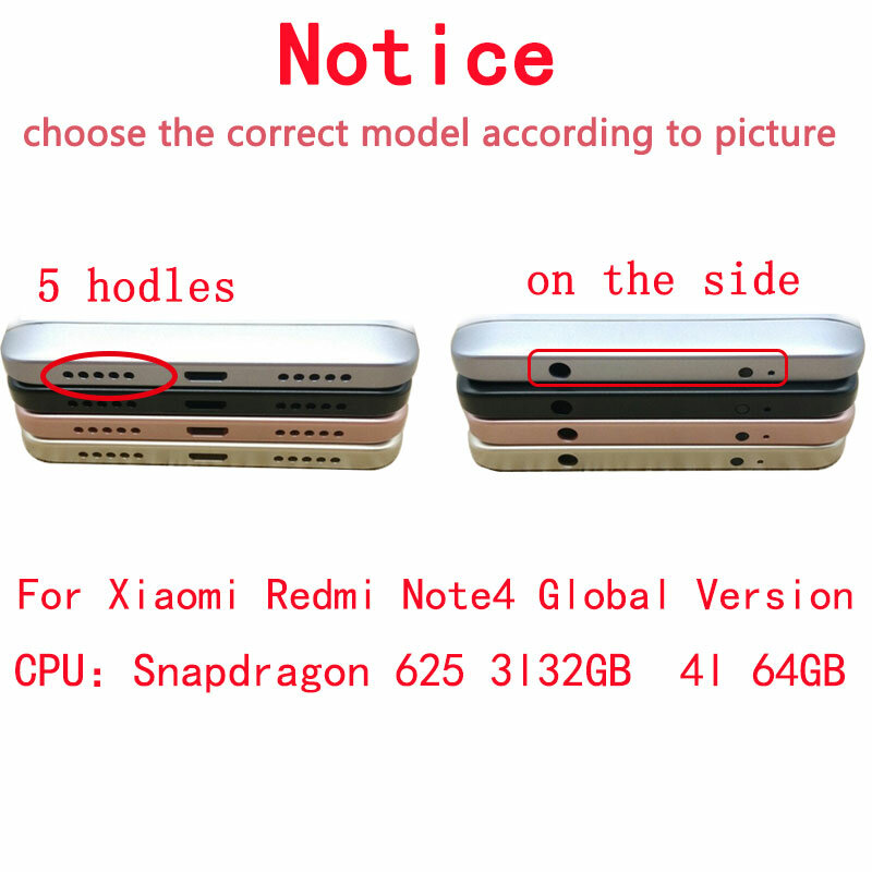Cornice Display LCD testata per Xiaomi Redmi Note 4 versione globale Snapdragon 625 Touch Screen digitalizzatore LCD Redmi Note 4X