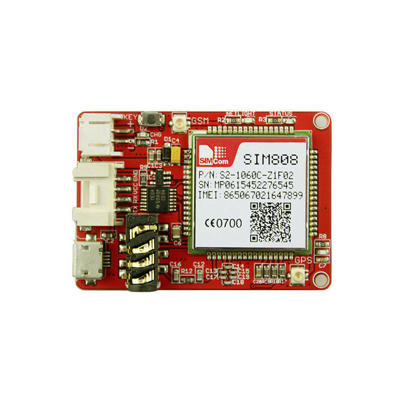 Elecrow Crowtail SIM808 Module GPRS GSM GPS Development Board GSM and GPS Two-in-one Function Module with a 3.7V Lithium Battery