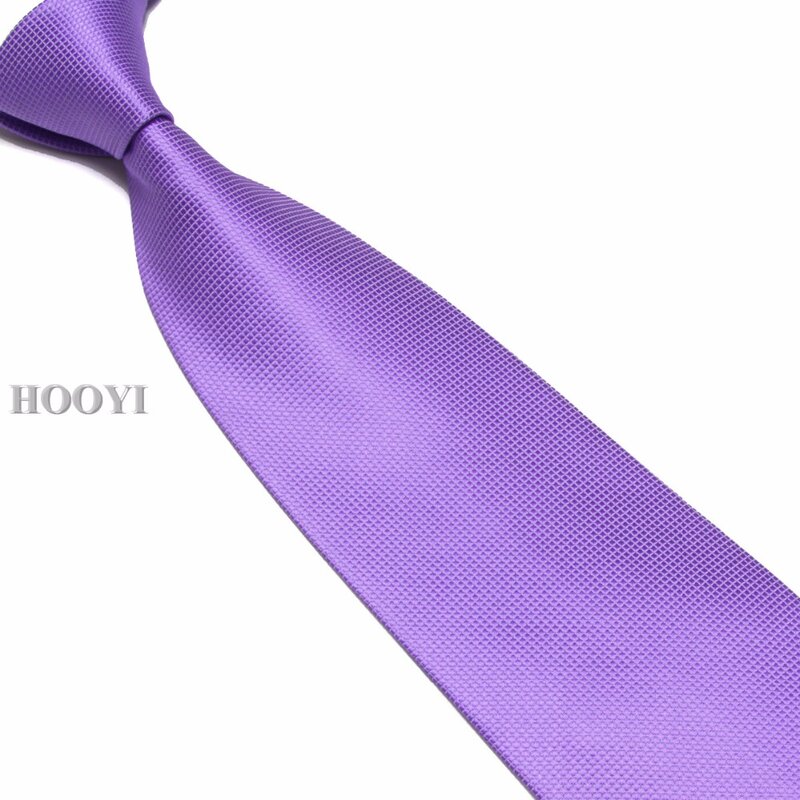 HOOYI 2019 الرجال العلاقات رابطة عنق الصلبة منقوشة ربطة العنق عالية الجودة 15 الألوان