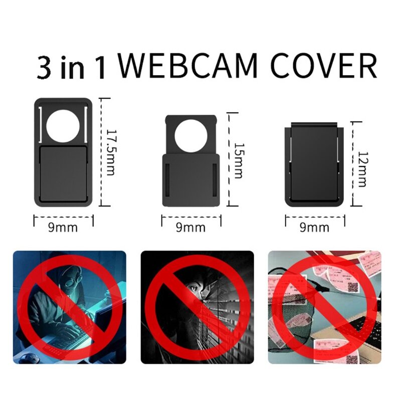 3 pces webcam capa proteção de privacidade caso para computador portátil notebook tablet macbook 10166