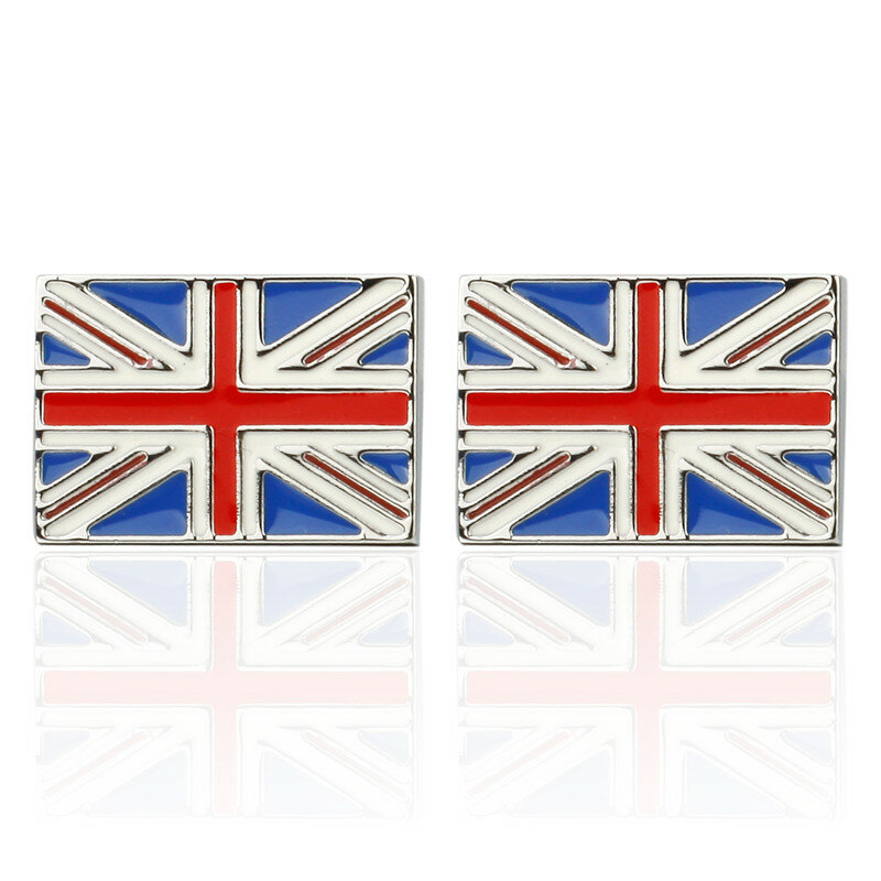 XKZM のためのファッションの高級シャツ英国旗カフスボタンメンズブランドカフスボタンカフリンク高品質 abotoaduras ジュエリー