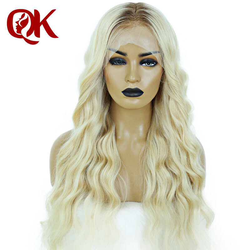 QueenKing hair Full Lace  Wig 150% Density Ombre Color  Ombre Wigs T4/613 Brazilian Remy hair Free Shipping Overnight