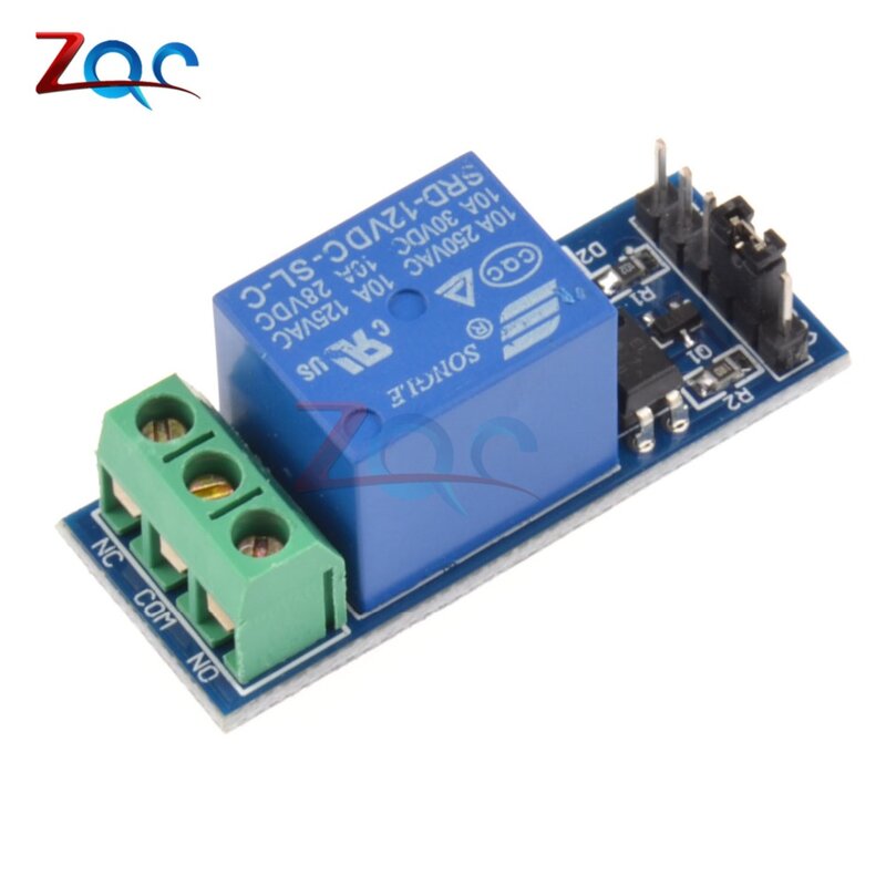 Módulo de relé DC 12 V 1 2 4 8 canales con salida de relé optoacoplador 1 2 4 8 vías placa de módulo para Arduino