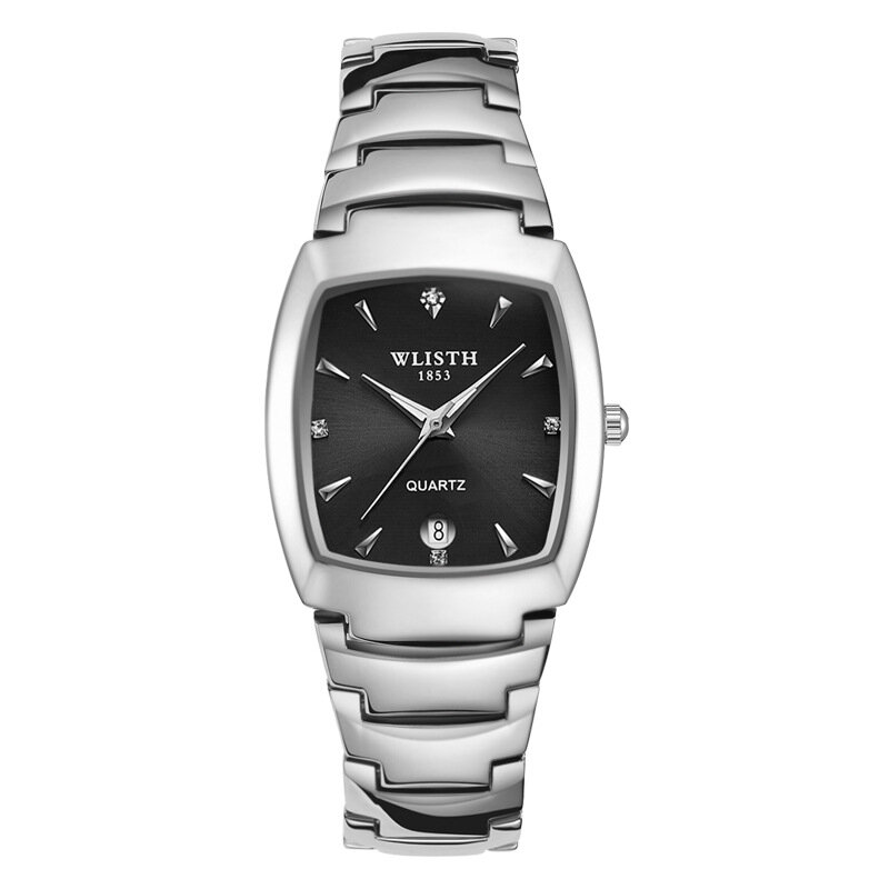 2019 wlisth Mode liebhaber Uhren Mann Frauen berühmte Luxusmarke Silber & Roségold Farbe ovale Zifferblatt Kalender Quarz Armbanduhren