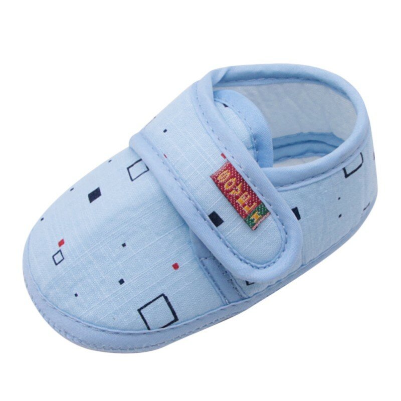 Jlong Sepatu Bayi Perempuan Katun Bayi Pertama Berjalan Balita Perempuan Anak Ikatan Simpul Lembut Antiselip Sepatu Buaian 0-18 Bulan