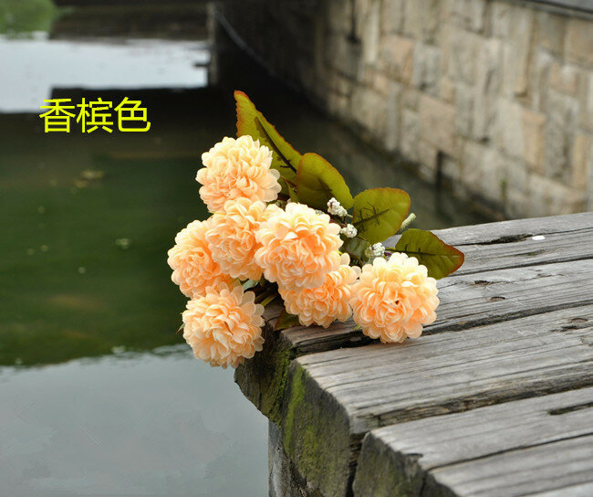 Factory outlets] C wealth chrysanthemum flower factory simulation artificial flowers wedding housewarming opening with flowers