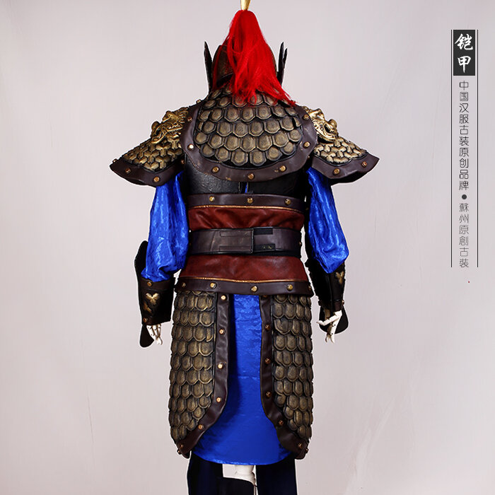 Disfraz General chino antiguo de tres reinos, armadura General, espectáculo de escenario, televisión, Hanfu